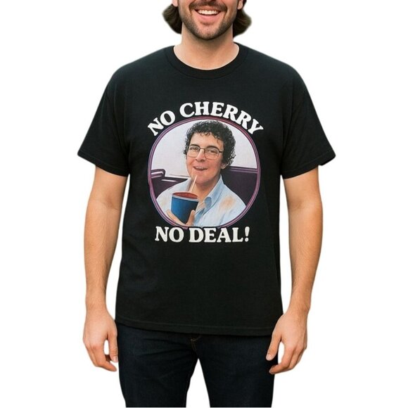 Stranger Things Mens No Cherry No Deal Graphic Black T-Shirt XL - Picture 1 of 6